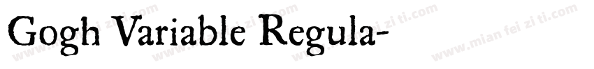 Gogh Variable Regula字体转换